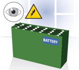 Onderwerp de batterij dagelijks aan een visuele controle